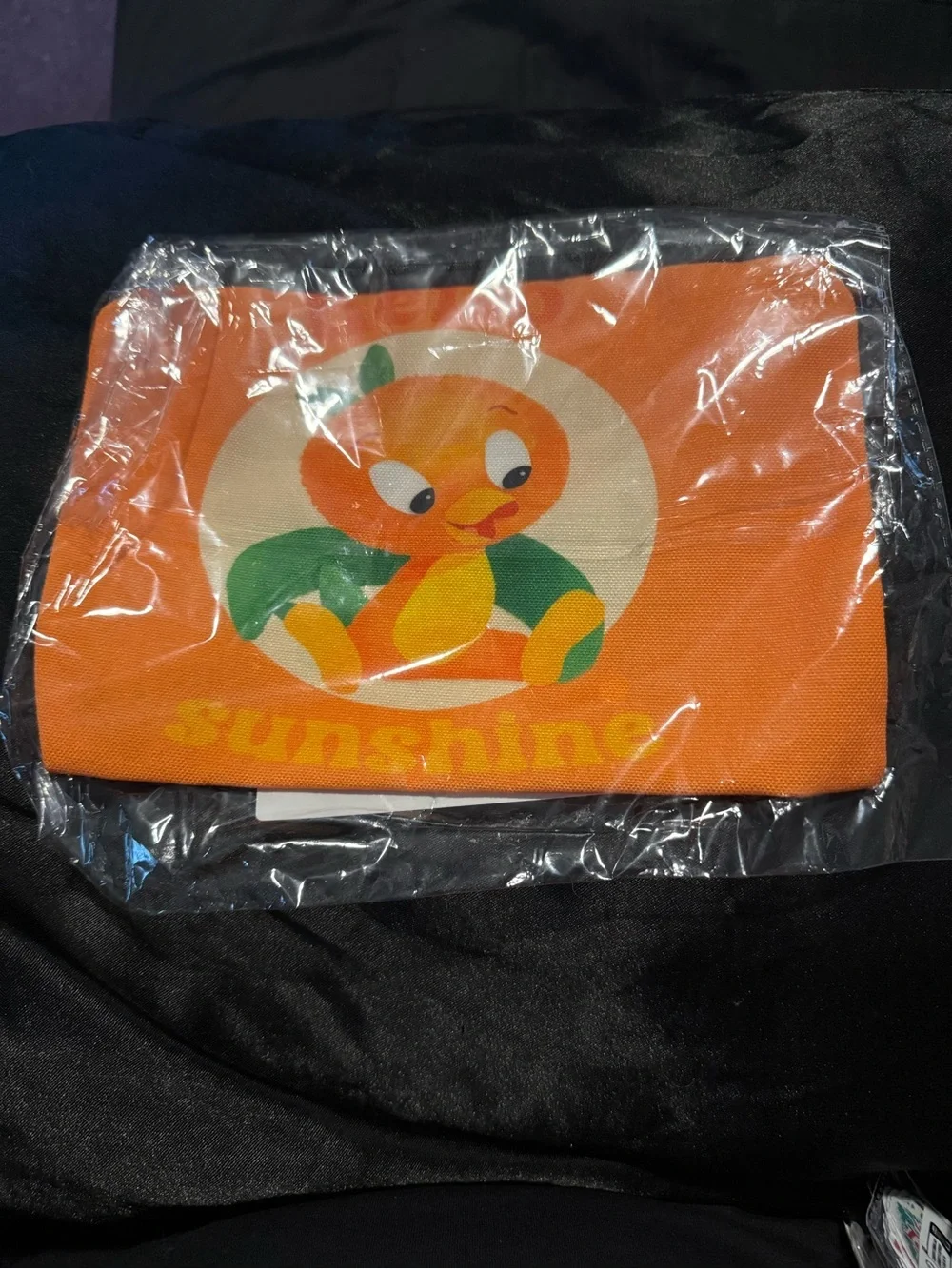 Orange Bird Makeup Bag